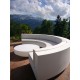 Ensemble Sofa Curve Vela Vondom Blanc Silvertex avec Table Basse