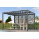 Pergola Bioclimatique Lames Orientables 11m2 et Brise-Vue façade 3.6m