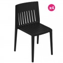 Set di 4 sedie Vondom Spritz nero