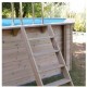 Piscine Bois Ubbink Linea 500x800 H140 Liner Bleu