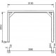 Pérgola Bioclimática Orientable Cuchillas 11 m2 y Disyuntor de Vista Lateral 3 m