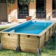 Pool Wood Ubbink Azura 350x505 H126cm Forro Azul