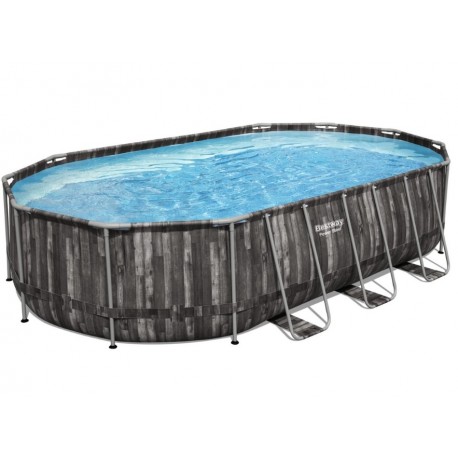 Piscina Azuro Round Graphite-bianco 360x120