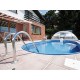 Piscine Ovale Ibiza Azuro 800x416 H120 avec Filtre à Sable