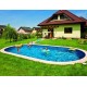 Oval Pool Ibiza Azuro 900x500 H150 with Sand Filter