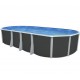 Piscina elevada TOI Ibiza Oval 915x457x132 con kit completo Antracita