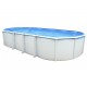 Piscine hors sol TOI Ibiza Ovale 915x457x132 avec kit complet Blanc