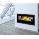 Inserto de madera Bronpi Cairo 110-D Double Face Vision 15kW con turbina