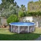 Piscina fuori terra TOI Pietra grigia rotonda 350xH120 con kit completo