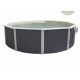 Piscine hors sol TOI Magnum ronde 350x132 Anthracite