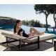 Deck Chair Vondom The Factory aluminum Ecru