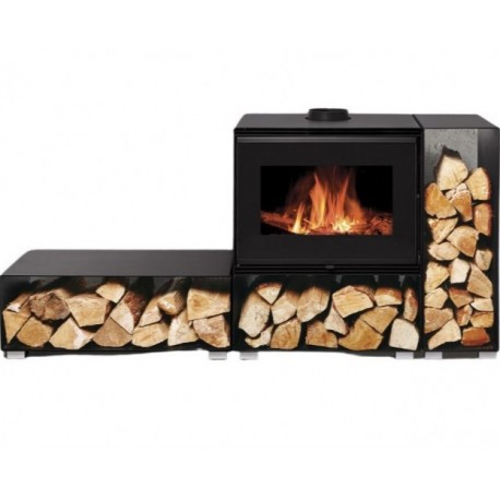 Scambiatore di calore per stufe a legna NovaStove Denso 10kW con supporto log