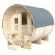 Sauna exterior Gaïa Luna 6 plazas Holl's en Epicea