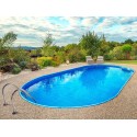 Azuro Ibiza Oval Pool 350x700 H135 mit Sandfilter