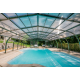 Mid-height pool enclosure Abrisol Tabarca Fixed veranda 12.9x550m