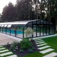 Mid-height pool enclosure Abrisol Tabarca Fixed veranda 17x550m