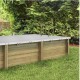 Copertura invernale 6x3 rettangolare per piscina in legno BWT myPOOL