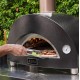 Moderno 1 Alfa Forni Pizzaofen mit antikem rotem Holz