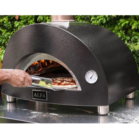 Forno Pizza Moderno 1 Alfa Forni Hybrid Grigio Antracite