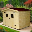 Eden Habrita Wood Garden Shed 5m2 with Floor