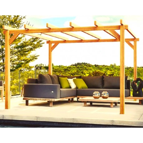 Linares freistehende Pergola aus Holz 6x4m 24m2