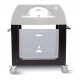 Alfa Cart Base voor Moderno 3 Pizza Oven op Wielen Zwart