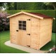 Alpina Garden Shed Solid Wood Habrita 4 m2 Log 20mm