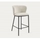 Set of 2 Elia VeryForma White and Black Metal High Stools