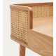 Tavolo da scrivania in legno di frassino e rattan 105 x 62 Axi VeryForma