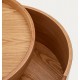 Bedside table wood round ash 55 Ovia VeryForma