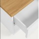 Bedside table with white lacquered oak wood 53x44 Bali VeryForma