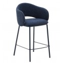 Set of 2 Aina VeryForma Blue and Metal Top Stools