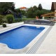 Abri de Piscine mi-haut télescopique Imperial 6.42X5m Abrilios