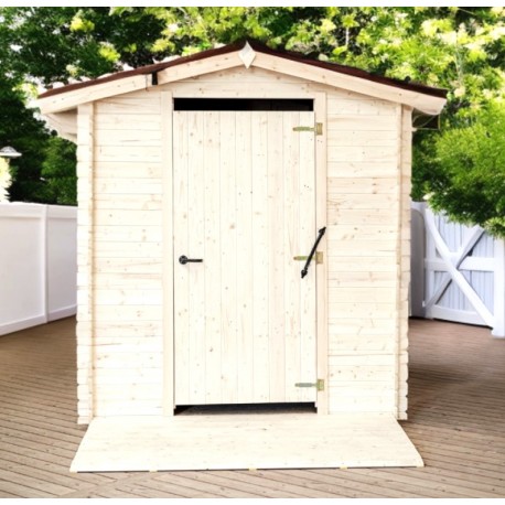 Alpina wooden dry toilet shelter 2.21x3.04 Habrita 4.64m2