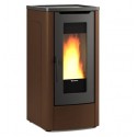 La Nordica Extraflame Dahiana VFS 10 kW Belüfteter Pelletofen aus Bronze