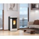 Fogão a pellets La Nordica Extraflame Dahiana VFS 10 kW ventilado Ivory