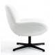 Fauteuil Ena tissu Blanc Pivotant VeryForma