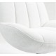 Ena Fabric White Swivel Armchair VeryForma