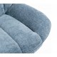 Ena Stoffen Fauteuil Blauw Swivel VeryForma