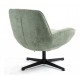 Ena Green Swivel Fabric Armchair VeryForma