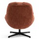 Fauteuil Pivotant Molo tissu terracotta VeryForma