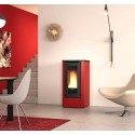 Dahiana Plus VFS 10 kW pelletkachel met kanalen La Nordica Extraflame Bordeaux