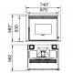 Ducted pellet insert Comfort P70 Air Plus La Nordica Extraflame 10kW