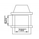 Inserto pellet canalizzato Comfort P70 Air Plus La Nordica Extraflame 10kW