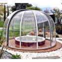 Abri Rond Coulissant Sfero Abrilios 5,74m Transparent