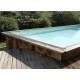 Piscina de Madeira Sunwater 550x300 H140cm Liner bege Ubbink